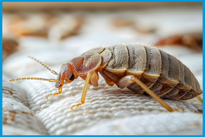 Punaises de lit visibles sur un matelas