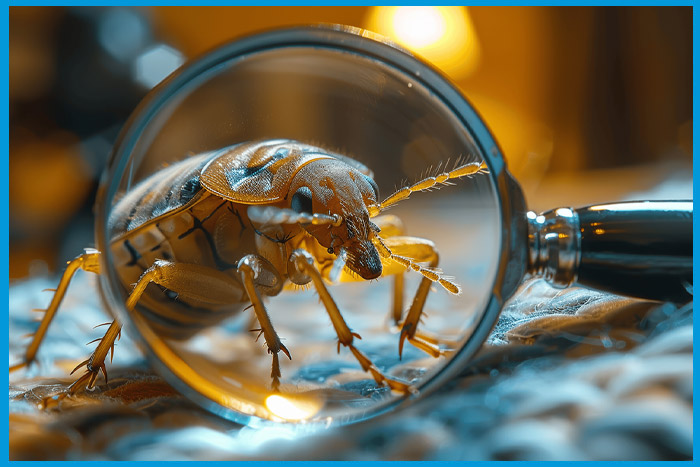 Identification d'une punaise de lit à l'aide d'une loupe