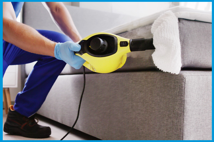 Nettoyeur vapeur utilisé pour éliminer les punaises de lit