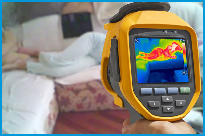 Caméra thermique utilisée pour détecter les punaises de lit